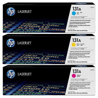HP U0SL1AM - originální HP 131A CMY LJ Toner, 3-pack, U0SL1AM (1,800 / 1,800 / 1,800 pages)