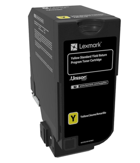Lexmark 74C2SY0 - originální LEXMARK toner CS720, CS725, CX725 Yellow Standard Yield Return Programme Toner Cartridge