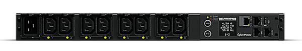 CyberPower PDU41004 CyberPower Rack PDU, Switched, 1U, 16A, 8xC13, IEC C20