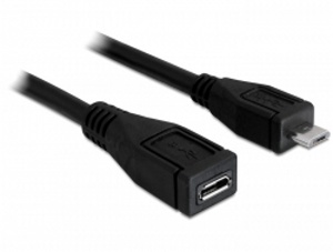 Delock prodlužovací kabel USB micro-B samec > micro-B samice 0.5 m