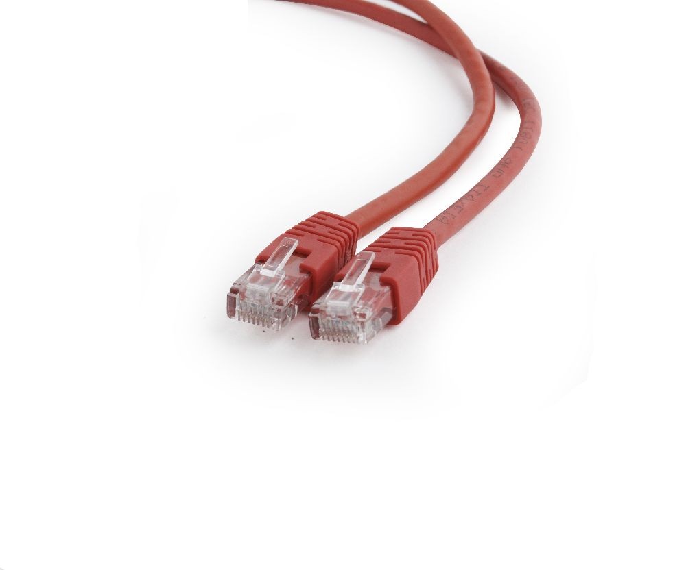 Gembird patch kabel Cat6 UTP, 1 m, červený