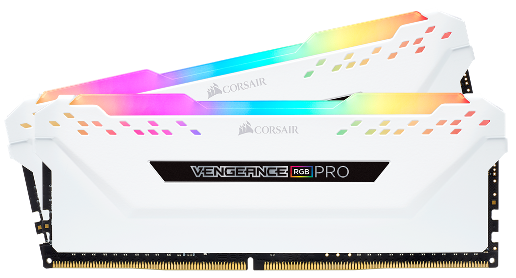 Corsair VENGEANCE RGB PRO DDR4 16GB (2x8GB) 3200MHz CL16 CMW16GX4M2C3200C16W Corsair DDR4 16GB (2x8GB) Vengeance RGB PRO DIMM 3200MHz CL16 bílá