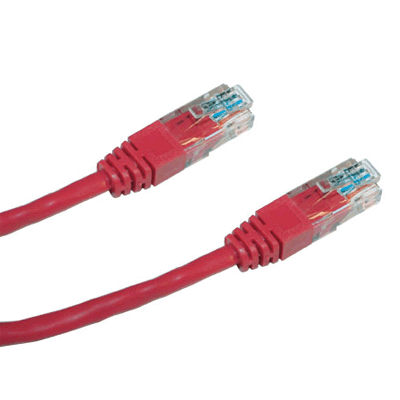 DATACOM Patch kabel UTP CAT6 0,25m červený