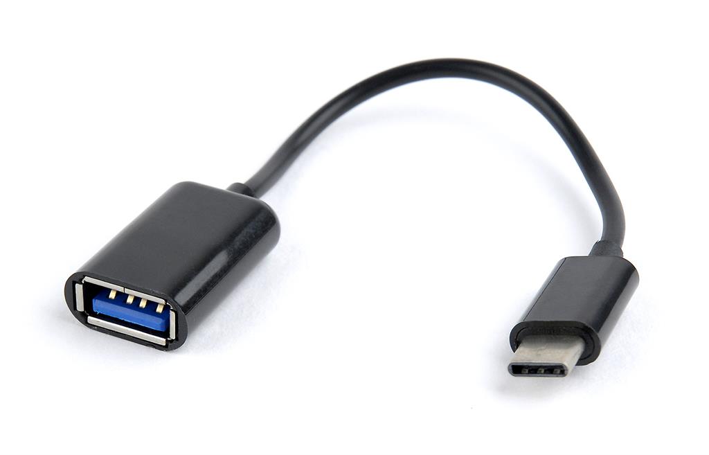 Gembird adaptér OTG USB 2.0 (F) / USB-C (M), kábel 0,2m), blister