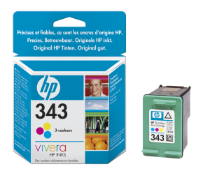 HP 343 Tri-color Ink Cart, 7ml, C8766EE (330 pages)