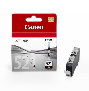 Canon CARTRIDGE CLI-521BK černá pro MP-980, PIXMA iP3600,4600,4700, MP540,550,560, MP620,630,640,MP980,MX860 (665 str.)