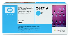 HP color toner, Q6471A, azurový CLJ 3600 originál