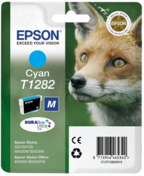 EPSON ink bar Singlepack "Liška" Cyan T1282 DURABrite Ultra Ink (3,5 ml)