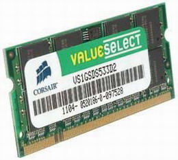 Corsair 1GB 667MHz DDR2 CL5 SODIMM (pro NTB)