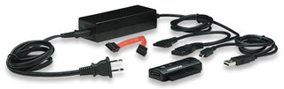 Manhattan 179195 USB 2.0, 0.76m, černý MANHATTAN adaptér z USB na SATA/IDE (3-in-1 with One-Touch Backup)