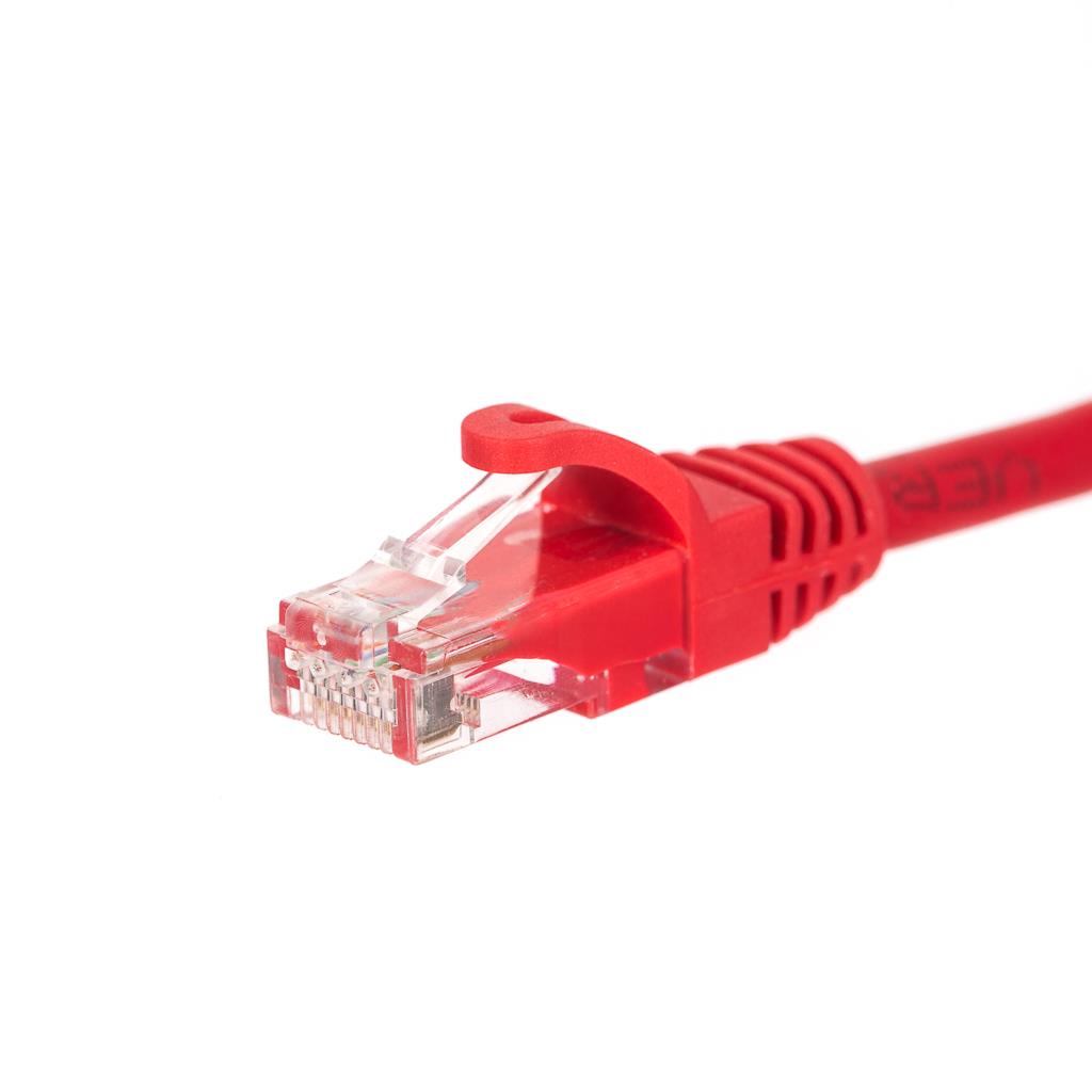 NETRACK BZPAT5UR patch cable RJ45 snagless boot Cat 5e UTP 5m red