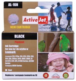 Inkoust ActiveJet AL-16N | Black | 15 ml | Lexmark 10N0016