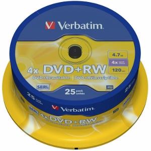VERBATIM DVD+RW(25-Pack)Spindle/4x/DLP/4.7GB