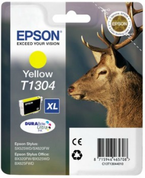 Epson C13T130440 - originální EPSON ink bar Singlepack "Jelen" Yellow T1304 DURABrite Ultra Ink (10,1 ml)