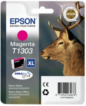 Epson T1303 - originální EPSON ink bar Singlepack "Jelen" Magenta T1303 DURABrite Ultra Ink (10,1 ml)