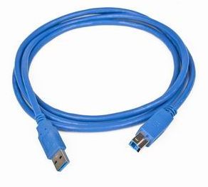 Gembird kábel USB 3.0 (AM) na USB 3.0 (BM), 1.8 m, modrý