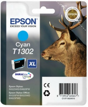 EPSON ink bar Singlepack "Jelen" Cyan T1302 DURABrite Ultra Ink (10,1 ml)