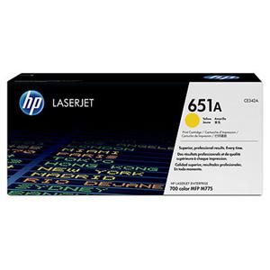 HP 651A Yellow LJ Toner Cart, CE342A (16,000 pages)