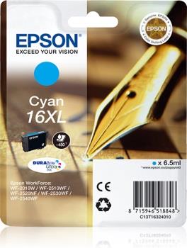 EPSON cartridge T1632 cyan (pero) XL