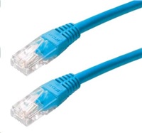 Patch kabel Cat5E, UTP - 3m, modrý