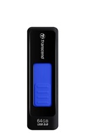 TRANSCEND Flash Disk 64GB JetFlash®760, USB 3.0 (R:80/W:25 MB/s) černá/tmavě modrá