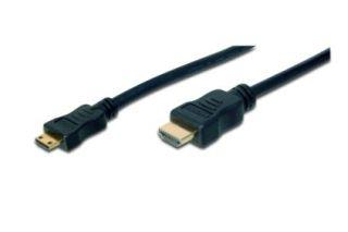 ASSMANN HDMI High Speed connection cable type C - type A M M 3.0m Ultra HD 24p gold bl
