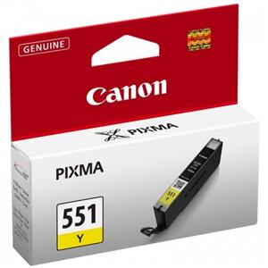 Canon CARTRIDGE CLI-551Y žlutá pro Pixma iP, Pixma iX, Pixma MG a Pixma MX 6850, 725x, 925, 8750 (300 str.)