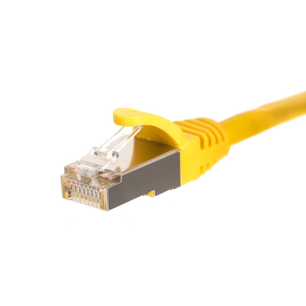 NETRACK BZPAT7FY patch cable RJ45 snagless boot Cat 5e FTP 7m yellow