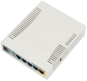 MikroTik RouterBOARD RB951Ui-2HnD, 600MHz CPU, 128MB RAM, 5x LAN, integr. 2.4GHz Wi-Fi, vč. L4 licence