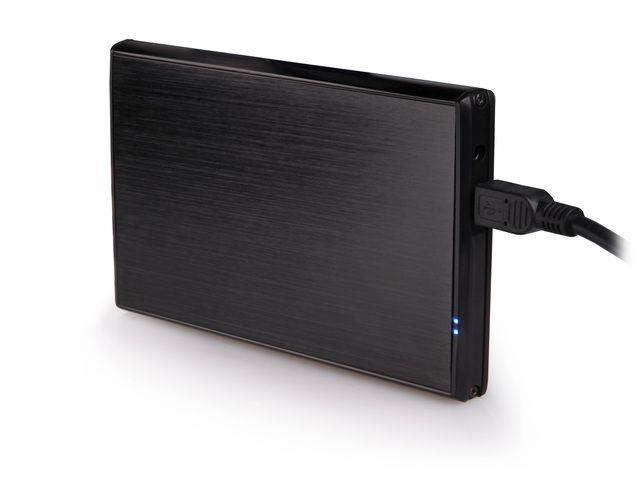 Externí box Natec NKZ-0275 RHINO pro 2.5 SATA HDD/SSD, USB 2.0, hliníkový, černý