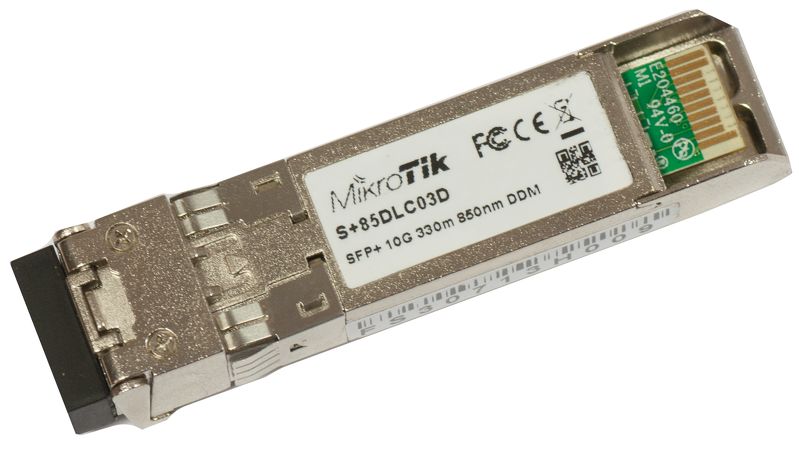 MikroTik SFP+ (miniGBIC) modul S+85DLC03D, MM, 300m, 10G