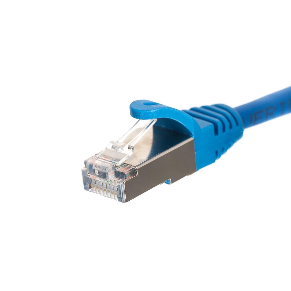 NETRACK BZPAT7FB patch cable RJ45 snagless boot Cat 5e FTP 7m blue