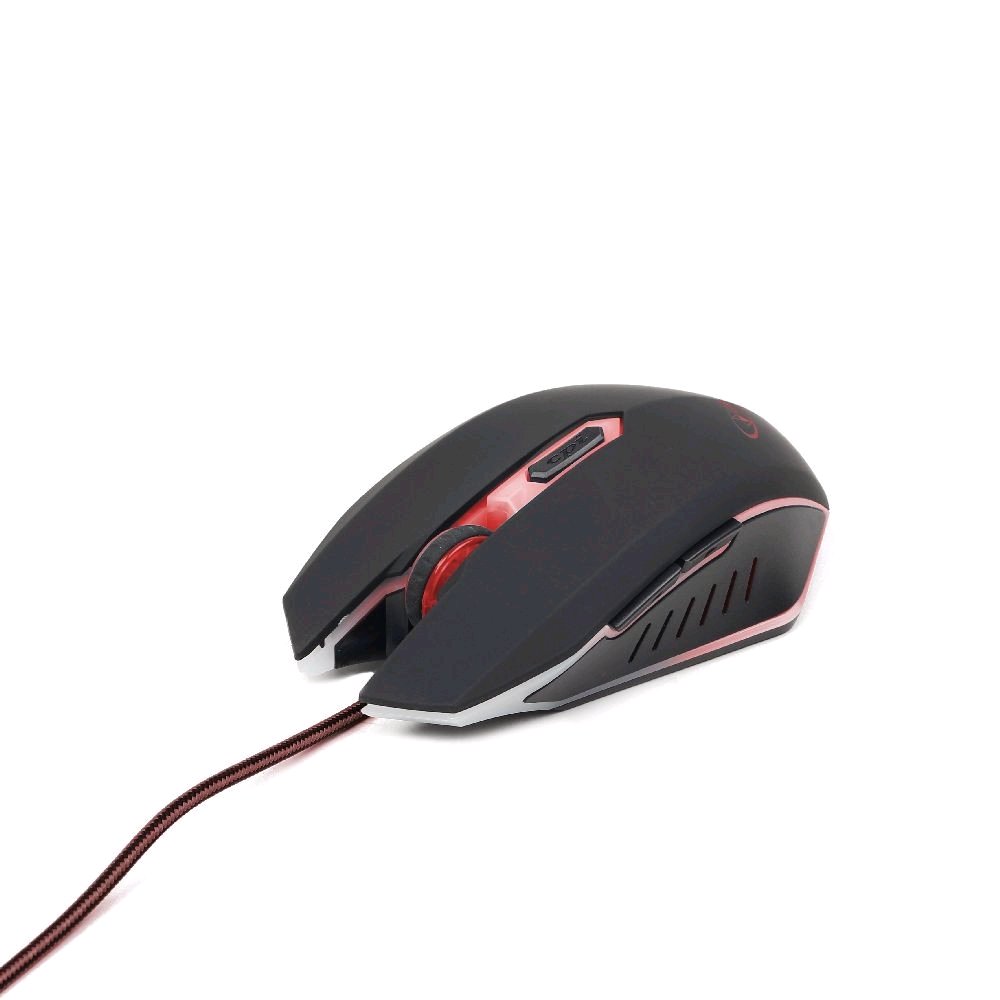 GEMBIRD MUSG-001-R gaming optical mouse 2400 DPI 6-button USB black with red backlight
