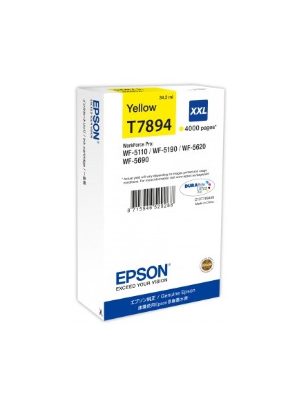 EPSON Ink bar WF-5xxx Series Ink Cartridge "Pisa" XXL Yellow (34,2 ml)