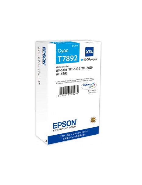 EPSON Ink bar WF-5xxx Series Ink Cartridge "Pisa" XXL Cyan (34,2 ml)