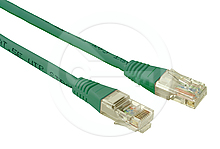 Solarix Patch kabel CAT5E UTP PVC 1m zelený non-snag-proof C5E-155GR-1MB