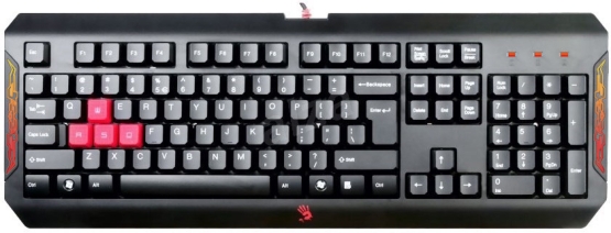 A4tech Bloody Q100 voděodolná herní klávesnice, USB, CZ