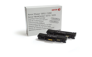 Xerox 106R02782 - originální Xerox toner pro Phaser 3052, 3260, WorkCentre 3215, 3225 Dual Pack 3K Toner Cartridge (6000str, black)