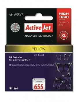 ActiveJet Ink cartridge HP 655 CZ112AE Premium Yellow 12 ml AH-655YR