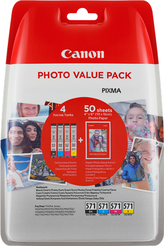 Canon cartridge CLI-571 C/M/Y/BK PHOTO VALUE