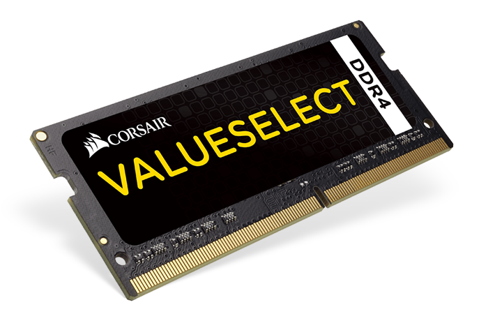 Corsair Value Select SODIMM DDR4 4GB 2133MHz CL15 CMSO4GX4M1A2133C15 Corsair DDR4 4GB Value Select SODIMM 2133MHz CL15 černá