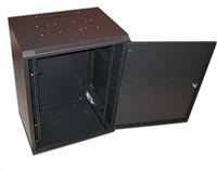 XtendLan 15U/600x450, na zeď, jednodílný, plné dveře, úprava proti vykradení