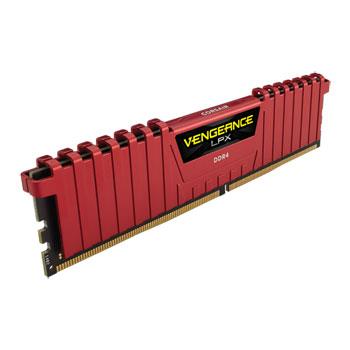 CORSAIR 8GB DDR4 2400MHz Dimm unbuffered 16-16-16-39 Vengeance LPX Red Heat spreader 1.2V XMP2.0