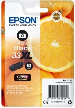 Epson C13T336140 - originální EPSON ink čer Singlepack "Pomeranč" Photo Black 33XL Claria Premium Ink