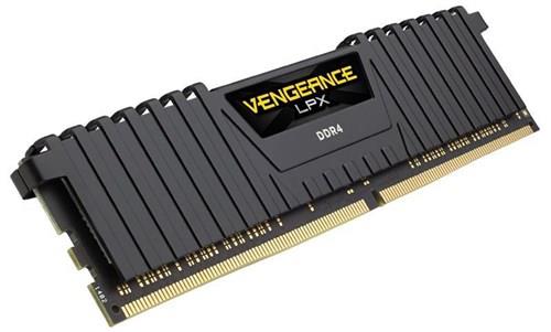 CORSAIR 8GB DDR4 2400MHz Dimm unbuffered 16-16-16-39 Vengeance LPX Black Heat spreader 1.2V XMP2.0