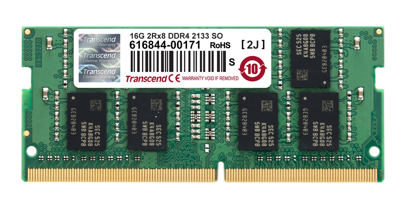 Transcend SODIMM DDR4 16GB 2133MHz TS2GSH64V1B SODIMM DDR4 16GB 2133MHz TRANSCEND 2Rx8 CL15 RETAIL