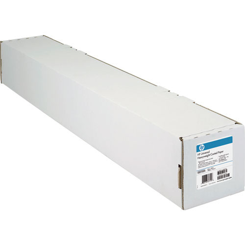 HP Universal Heavyweight Coated Paper, 172 microns (6.8 mil) • 131 g/m2 (35 lbs) • 610 mm x 30.5 m, Q1412B