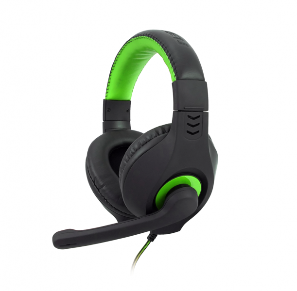 C-Tech Nemesis V2 GHS-14G herní sluchátka s mikrofonem, černo-zelená