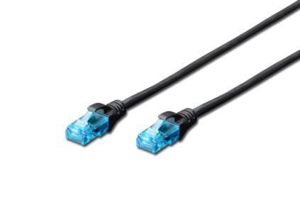 DIGITUS DK-1512-0025/BL Premium CAT 5e UTP patch cable 025m black