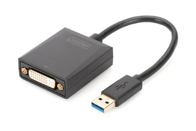 DIGITUS USB 3.0 to DVI Adapter Input USB Output DVI